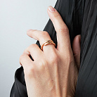 Каблучка "Змія" у червоному золоті к08305 от ювелирного магазина Оникс - 1