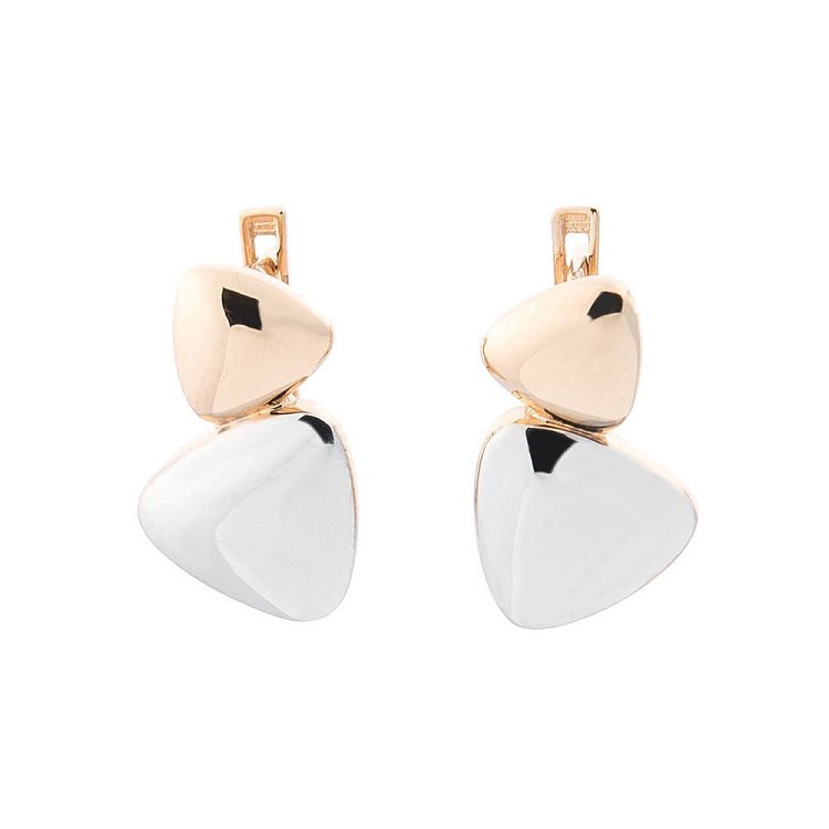 Золоті сережки без каменів с05270 від ювелірного магазину Онікс