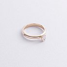 Помолвочное кольцо с бриллиантом (желтое золото) кб0538м от ювелирного магазина Оникс - 1