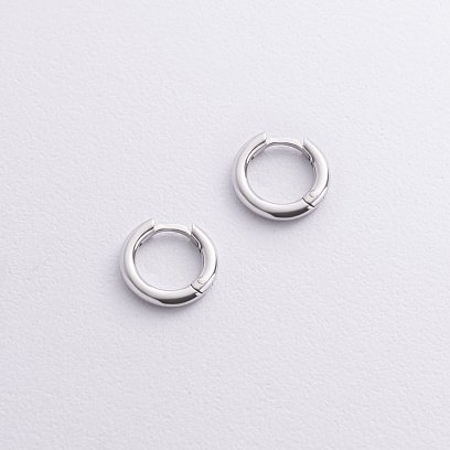 Серьги - кольца в серебре mini 7261