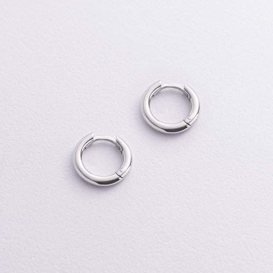 Серьги - кольца в серебре mini 7261