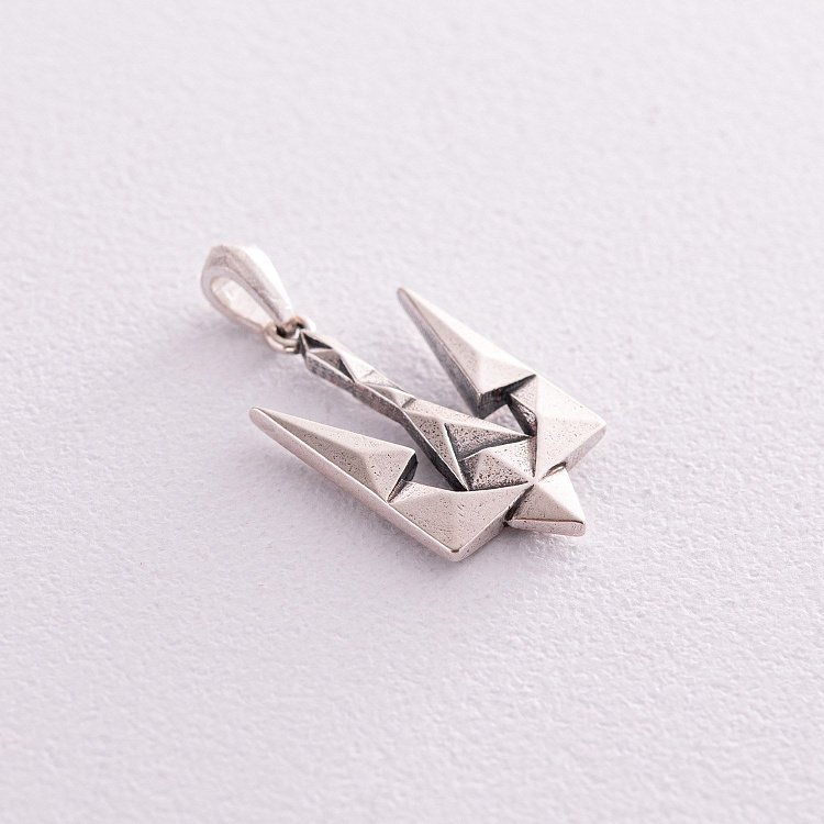 Кулон "Герб України - Тризуб" у сріблі 133154 від ювелірного магазину Онікс - 5