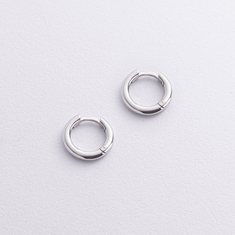 Серьги - кольца в серебре mini 7261 от ювелирного магазина Оникс