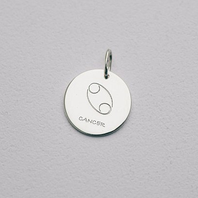 Серебряный кулон с гравировкой "Знак Зодиака" 132722z №5