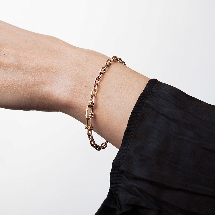 Браслет "Bianca" у червоному золоті б05742 від ювелірного магазину Онікс - 1