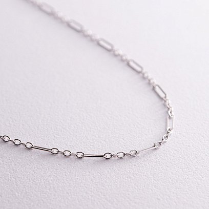 Кольє - ланцюжок у білому золоті кол02387