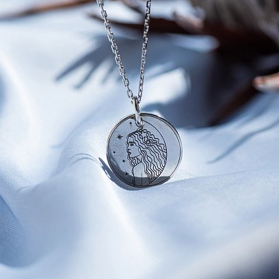 Серебряный кулон "Муза" 132724муза №3