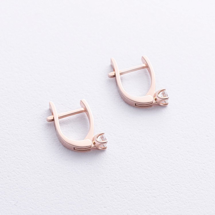 Золоті сережки з діамантами 313552421 від ювелірного магазину Онікс - 2