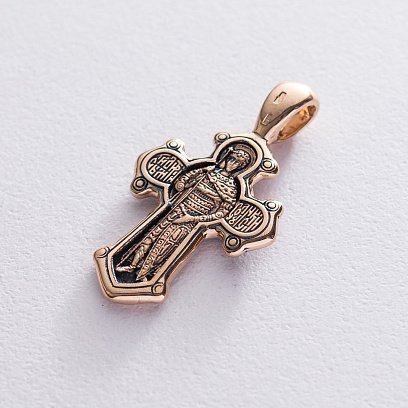 Православный крест "Распятие. Вмч. Димитрий Солунский" п00785 №2