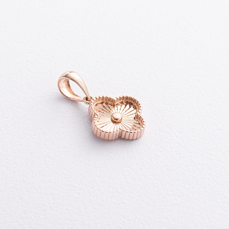 Кулон "Конюшина" в червоному золоті п04067 від ювелірного магазину Онікс - 1