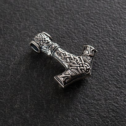 Серебряная подвеска "Молот Тора" 132748 №13