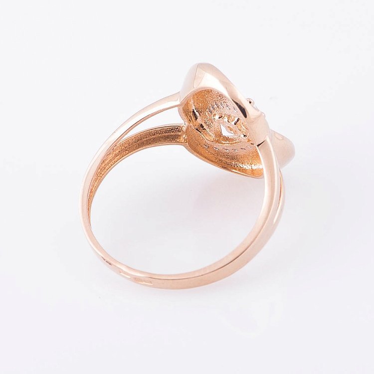 Золота каблучка (фіаніти) к04850 - 2 Золота каблучка (фіаніти) к04850 від ювелірного магазину Онікс - 2