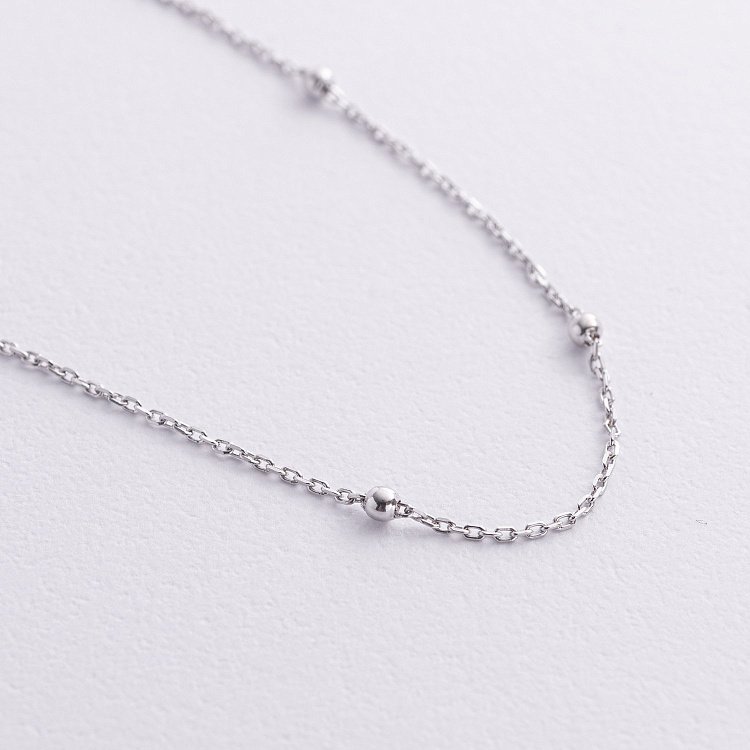 Срібний браслет "Кульки" на ногу 905-01330 від ювелірного магазину Онікс - 1