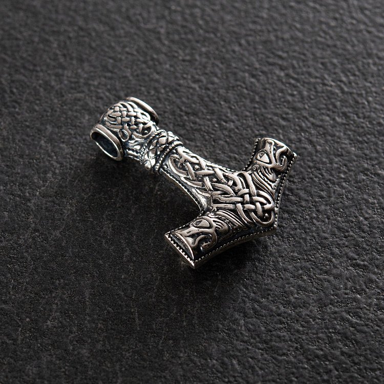 Серебряная подвеска "Молот Тора" 132748 от ювелирного магазина Оникс - 13