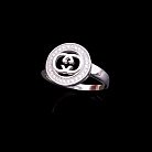 Ексклюзивне срібний перстень з фіанітами 111726 от ювелирного магазина Оникс - 2