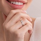 Кольцо в белом золоте с бриллиантами 214861121 от ювелирного магазина Оникс - 8