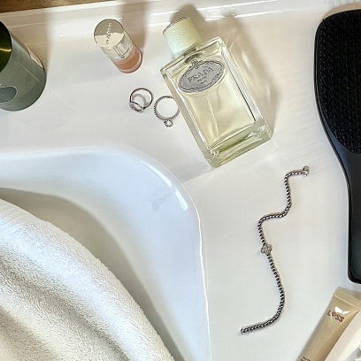 Кулькова золота каблучка "Сердечко" з перламутром к07952 №6