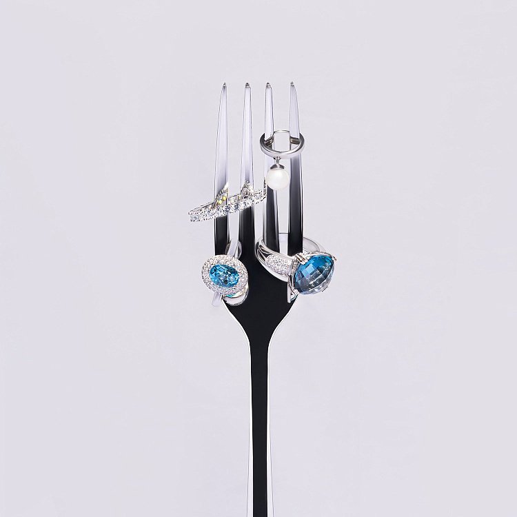 Серьги - кольца с жемчугом (белое золото) с08358 от ювелирного магазина Оникс - 5