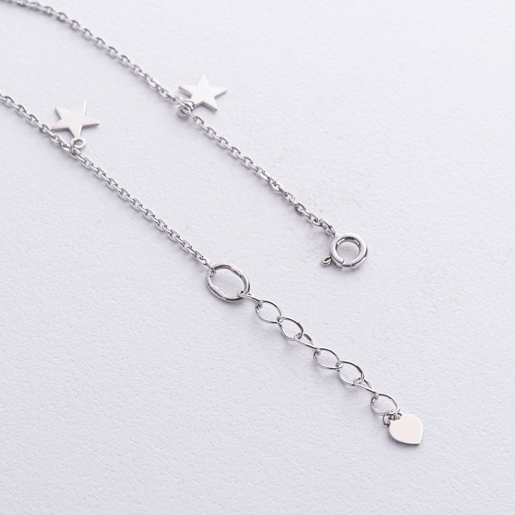 Срібний браслет "Зірочки" на ногу 905-00899 від ювелірного магазину Онікс - 1