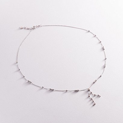 Серебряное колье "Шарики" 181204 №6