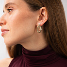 Сережки "Alice" в жовтому золоті (фіаніти) с09557 от ювелирного магазина Оникс