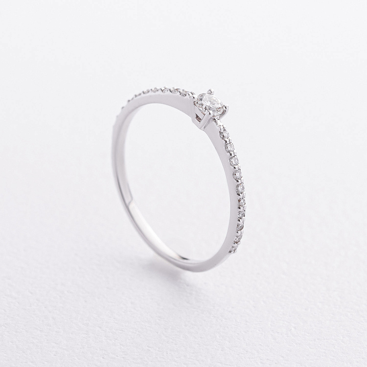 Помолвочное золотое кольцо с бриллиантами 101-10116/2(3.0)б от ювелирного магазина Оникс