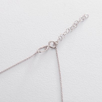 Золоте кольє "Серце з фіанітом" кол01089 №2