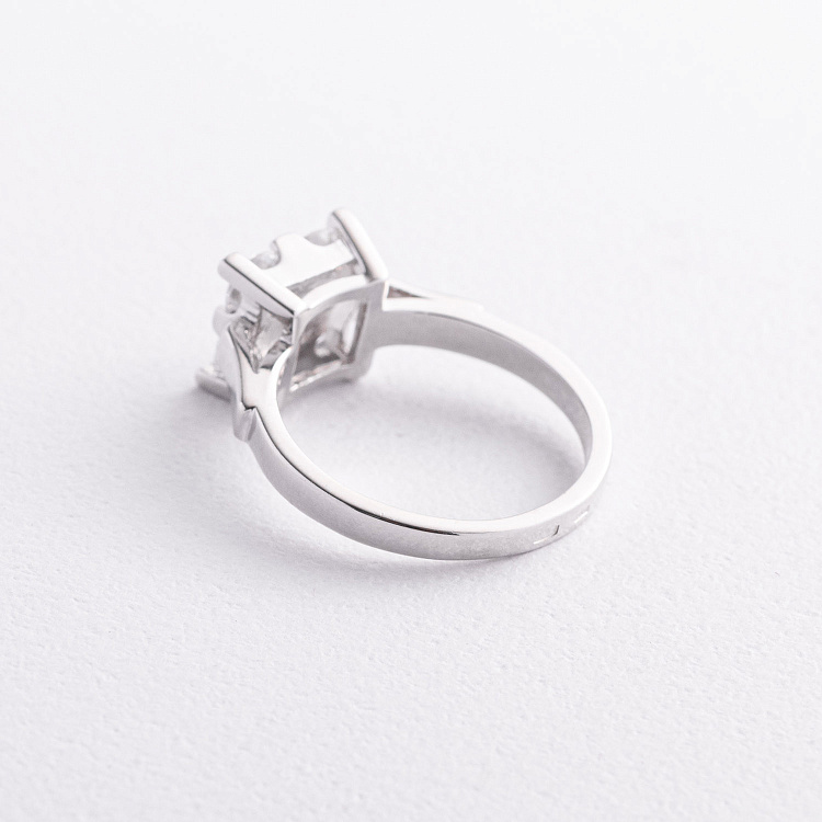 Серебряное кольцо "Irene" с фианитами 112853 от ювелирного магазина Оникс - 1