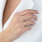 Золотое кольцо с белыми бриллиантами кб03034 от ювелирного магазина Оникс - 3