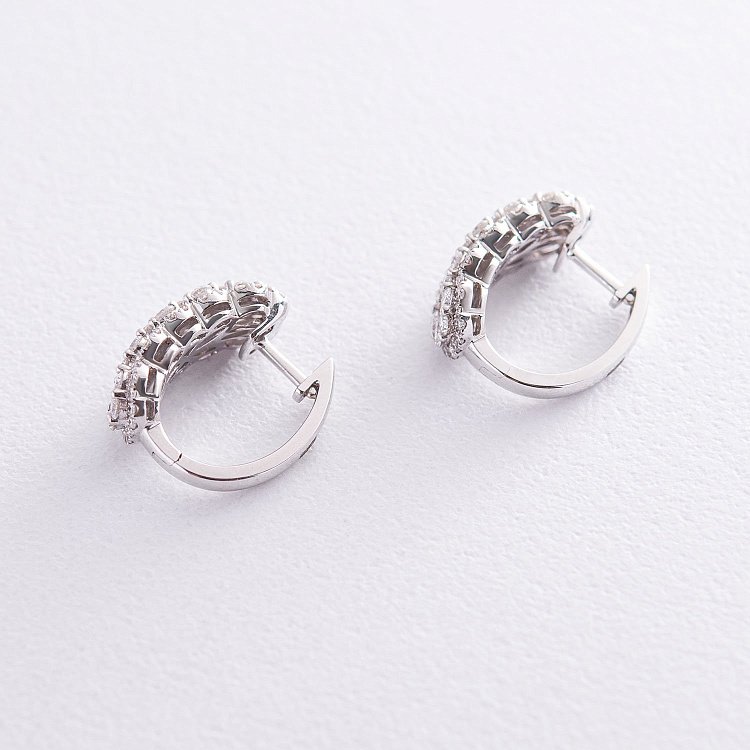 Золоті сережки з діамантами с638cha від ювелірного магазину Онікс - 2