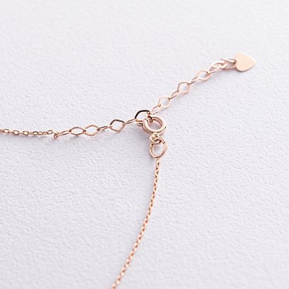 Колье "Кружочки" в красном золоте кол01838 №8