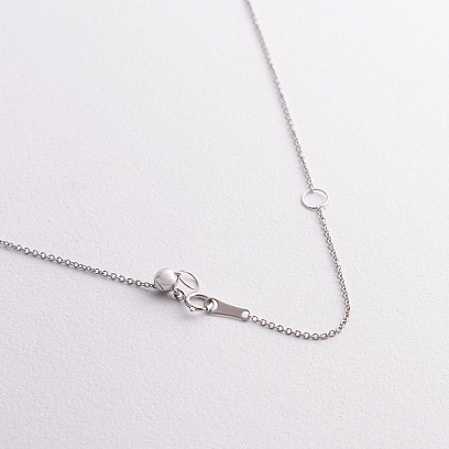 Золотое колье "Сердечко" с бриллиантами колб0171ca №2