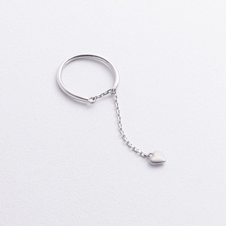 Срібна каблучка "Сердечко" 1397 від ювелірного магазину Онікс - 1