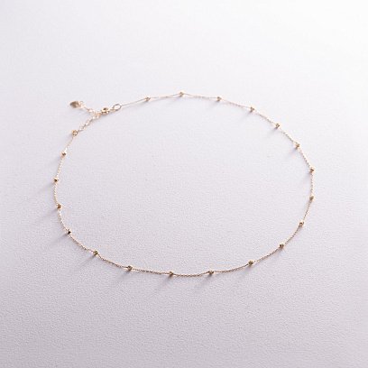 Колье "Шарики" в желтом золоте кол02344