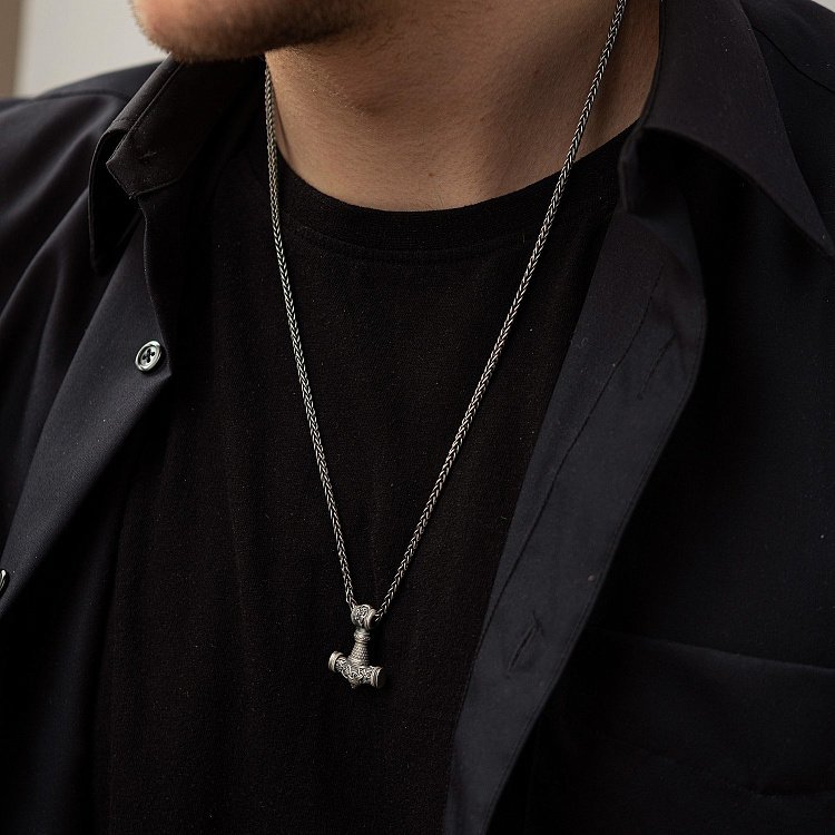 Срібний кулон "Молот Тора" 7042 від ювелірного магазину Онікс - 9