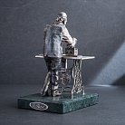 Срібна фігура ручної роботи "Єврейський кравець за роботою" порт.утюг от ювелирного магазина Оникс - 3