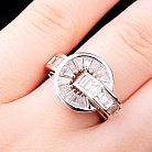 Серебряное кольцо с фианитами 11679 от ювелирного магазина Оникс - 6