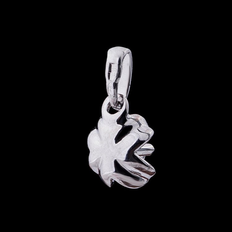 Срібна підвіска "Конюшина" з фіанітом 132392 від ювелірного магазину Онікс - 1