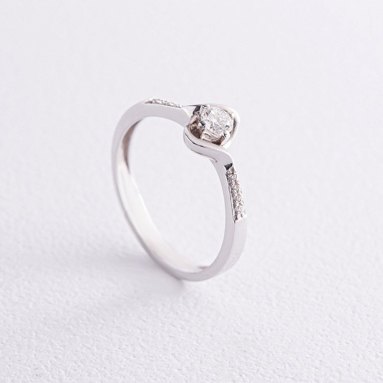 Помолвочное золотое кольцо с бриллиантами к0008sh от ювелирного магазина Оникс