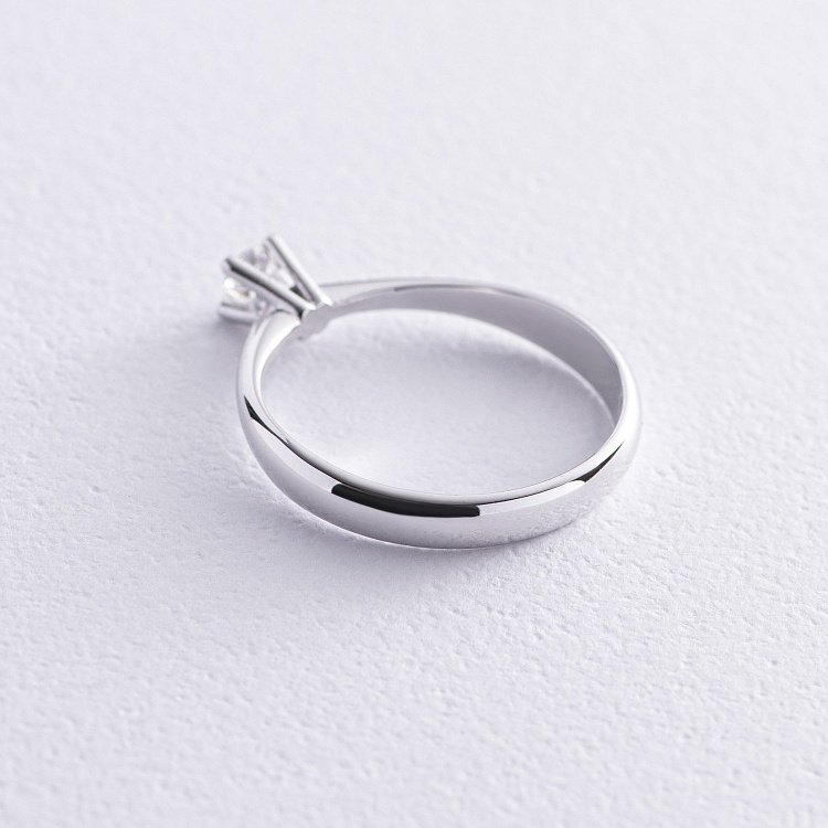 Помолвочное золотое кольцо с бриллиантом 25061121 от ювелирного магазина Оникс - 5