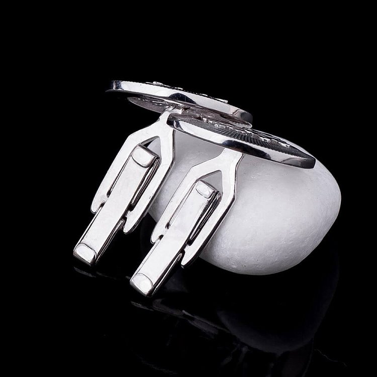 Запонки из белого золота зап00027 от ювелирного магазина Оникс - 3