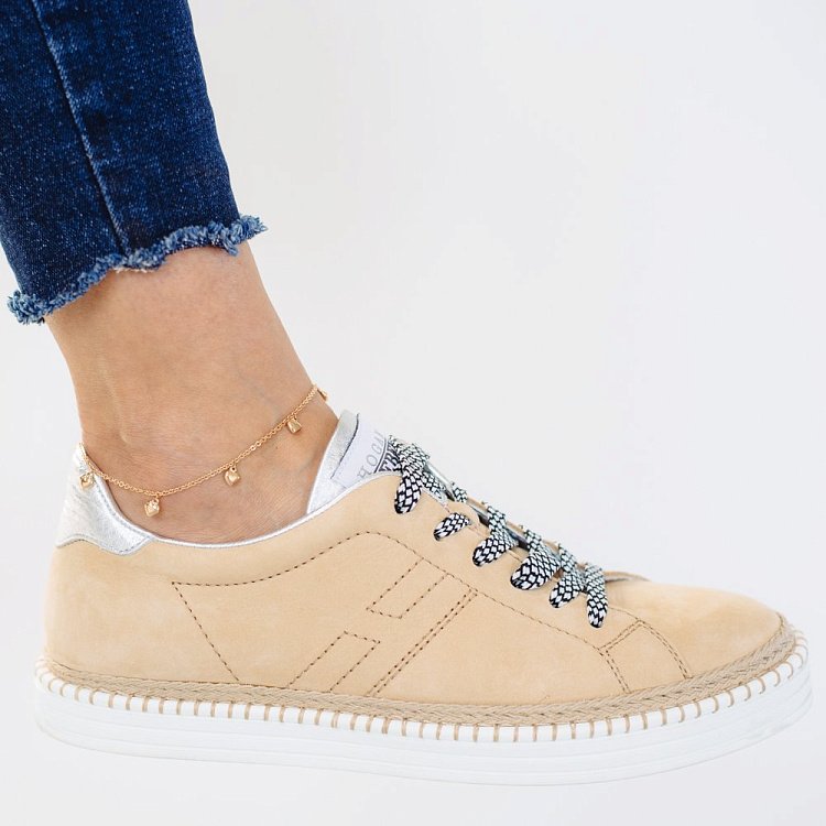 Золотий браслет на ногу з сердечками б03645 від ювелірного магазину Онікс - 3