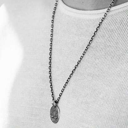 Серебряный кулон "Знак зодиака Весы" 133221терези №2