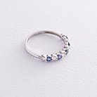 Золотий перстень (сапфір, діамант) кб0253lg от ювелирного магазина Оникс - 1