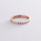 Золотое кольцо с фианитами к01326 от ювелирного магазина Оникс