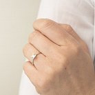 Золотое помолвочное кольцо (бриллиант) кб0135arp от ювелирного магазина Оникс - 3