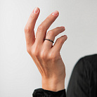 Золота каблучка з чорними діамантами кб0242sth от ювелирного магазина Оникс - 5