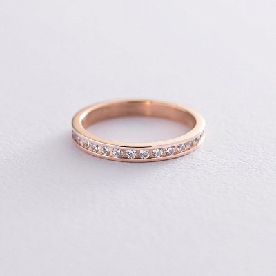 Золотое кольцо с фианитами к01326