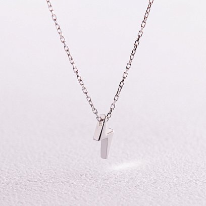 Кольє "Блискавка" у білому золоті кол02287 №6