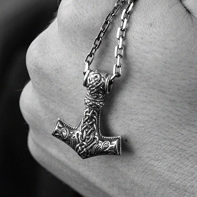 Серебряная подвеска "Молот Тора" 132748 от ювелирного магазина Оникс - 5